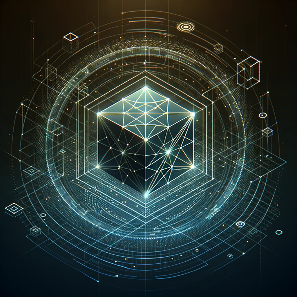 653a6fd6b19b0_DALL·E 2023-10-26 16.05.04 - Digital art of a 3D geometric shape, glowing and floating against a dark background, symbolizing a user's interest in technology and digital art.png